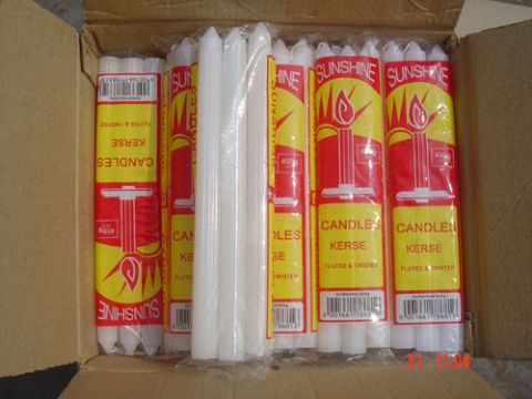 White Flute Candle